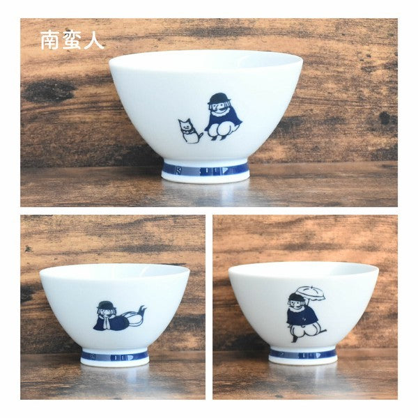 日本製 波佐見燒 KYU-JISTU系列 人類與貓碗 | 陶瓷碗 湯碗 飯碗 逸品社 天龍窯