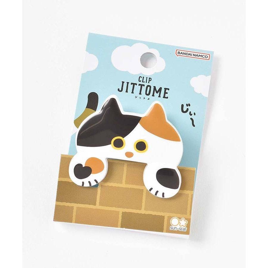 日本 sun-star JITTOME 貓咪造型夾 | 文件夾 手帳夾 收據夾 密封夾