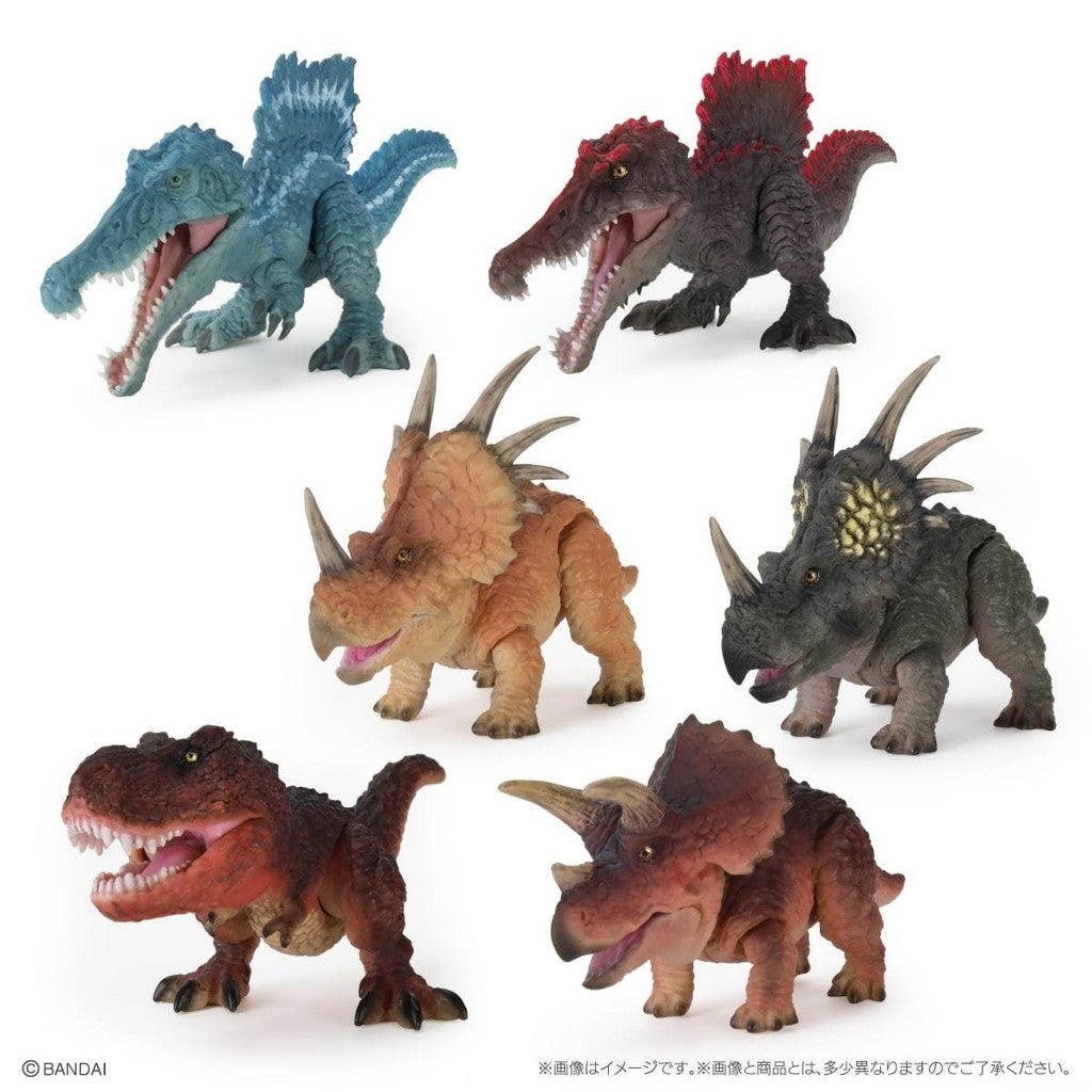 日本 BANDAI 萬代 生物大圖鑑 恐龍P2 扭蛋 公仔 模型 棘龍 暴龍 三角龍 恐龍公仔 轉蛋
