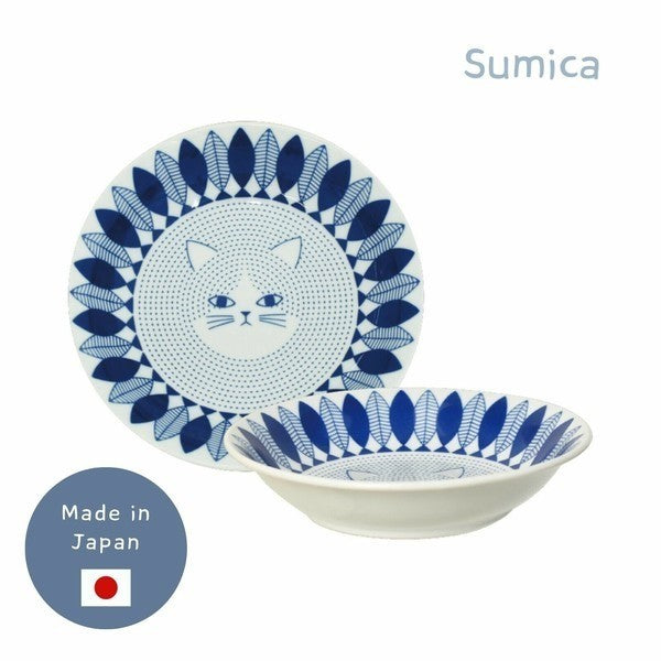 日本製 逸品社 sumica 刺蝟/貓咪/熊/鳥大臉碗盤 | 義大利盤 咖哩碗 陶瓷碗盤 北歐風