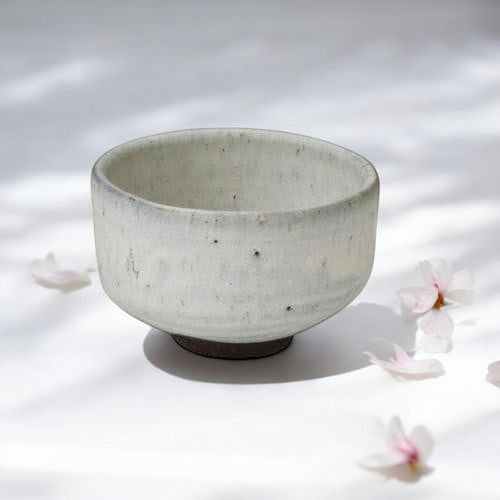 日本製 美濃燒 正陶 御影白結晶抹茶碗 | 日式抹茶碗 製茶碗 茶杯 茶具 泡茶 抹茶杯 陶瓷杯