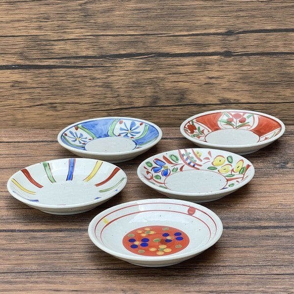 日本製 美濃燒 吾山窯 手繪楓葉杯碟 | 豬口杯 蒸蛋杯 蕎麥麵杯 小碟子 點心盤