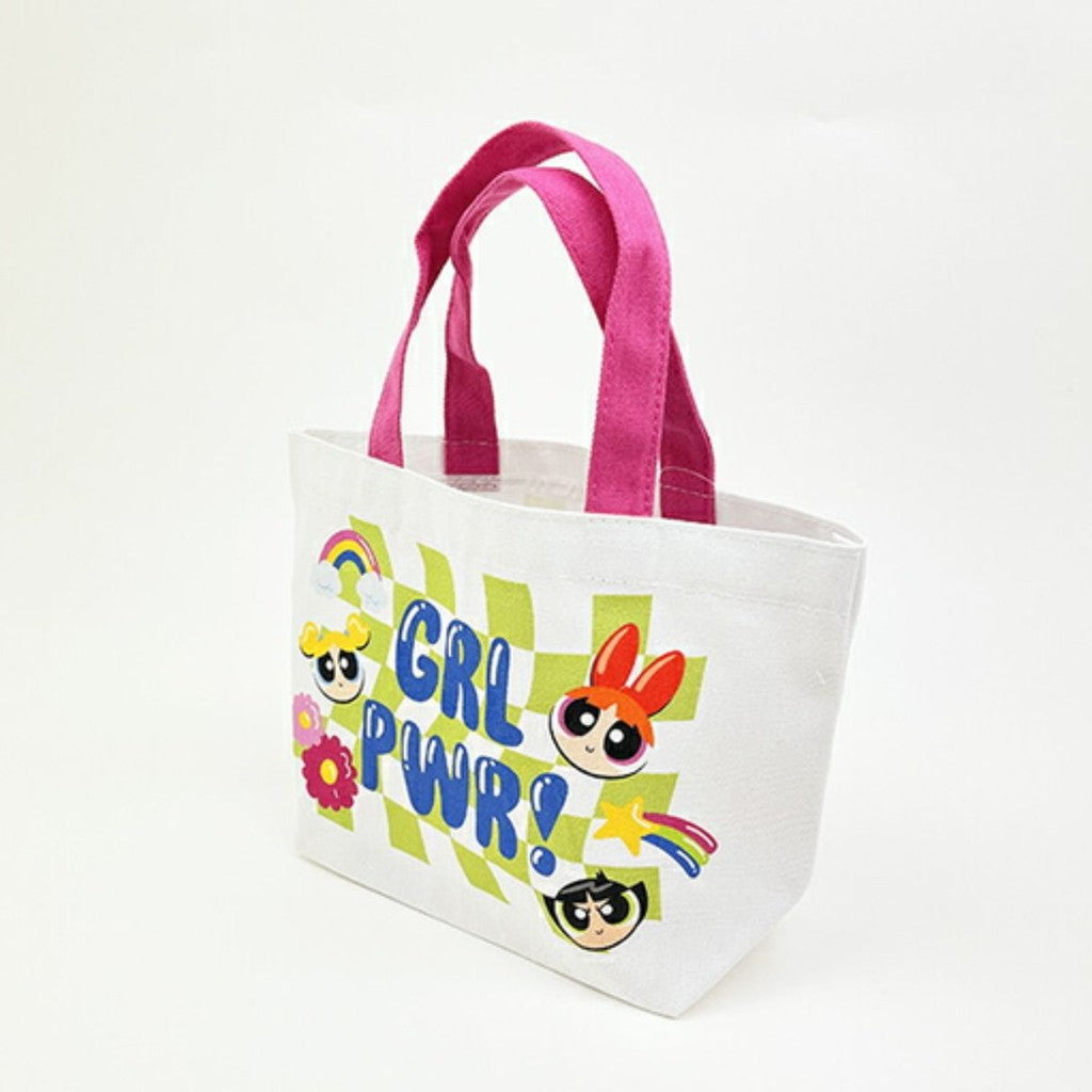 日本 Skater 飛天小女警手提袋 | 帆布袋 便當袋 午餐袋 托特包 卡通手提袋 外出小包