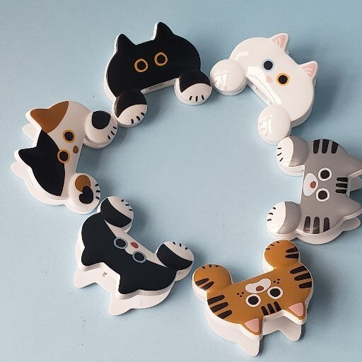 日本 sun-star JITTOME 貓咪造型夾 | 文件夾 手帳夾 收據夾 密封夾