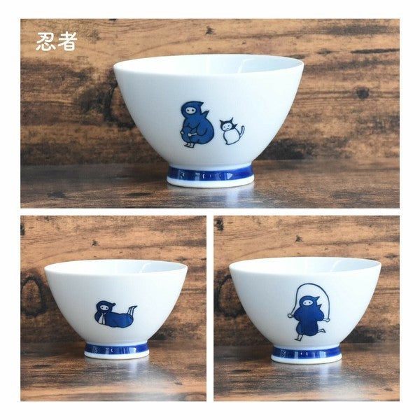 日本製 波佐見燒 KYU-JISTU系列 人類與貓碗 | 陶瓷碗 湯碗 飯碗 逸品社 天龍窯