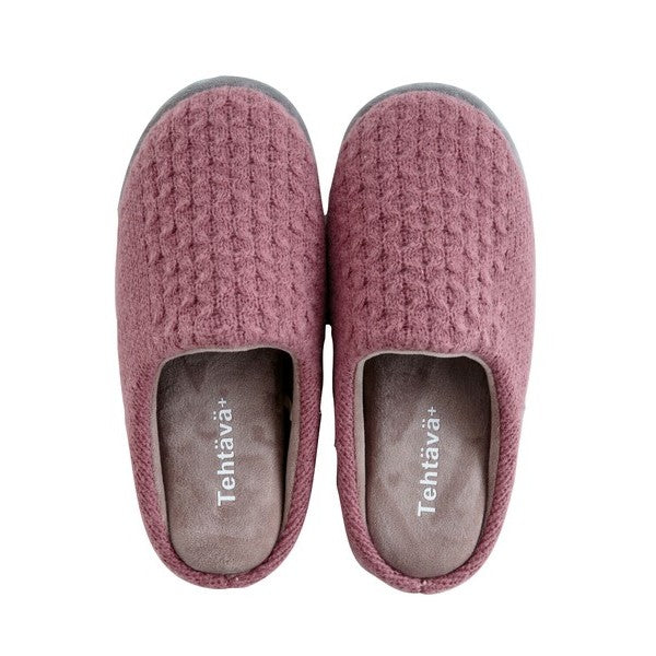 日本 Tehtava+ 保暖針織拖鞋 五色 | 厚底拖鞋 保暖室內鞋 居家拖鞋 冬天拖鞋