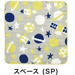 日本製 HELLO BEAR 100%棉 紗布手帕 | 紗布毛巾 25×25cm 方巾 手巾 吸水毛巾