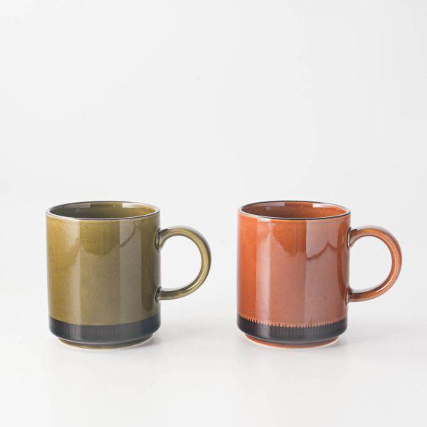 美濃燒 Yoto 陶瓷馬克杯 300ml︱琥珀色 茶杯 咖啡杯 牛奶杯 對杯