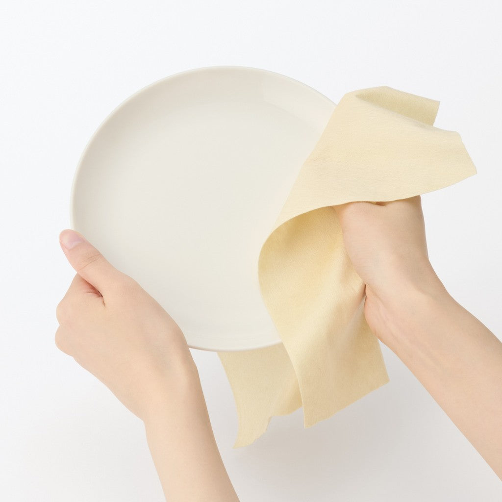 日本 無印良品 MUJI 耐撕不易破廚房紙巾 50枚 | 植物纖維 吸水廚房紙 廚房擦拭紙 擦拭布