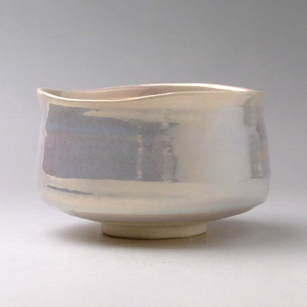 日本製 美濃燒 高級感光澤 白光彩抹茶碗 | 抹茶碗 抹茶道具 Matcha Bowl