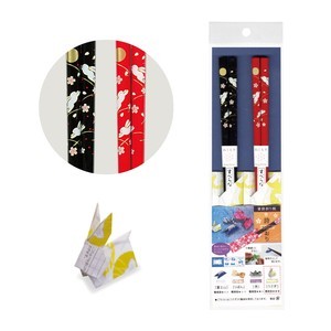 日本製 摺紙筷架 2入組∣對筷 筷子 筷袋 天然木 兔子 櫻花 日式圖案