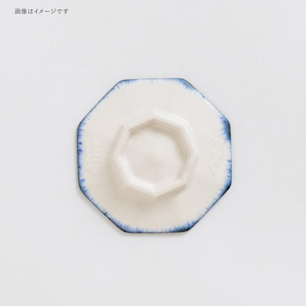 日本製 美濃燒 藍月白 日系質感 八角 陶瓷 小碟|陶瓷小盤 醬料碟 點心盤 小菜碟 沙拉碟