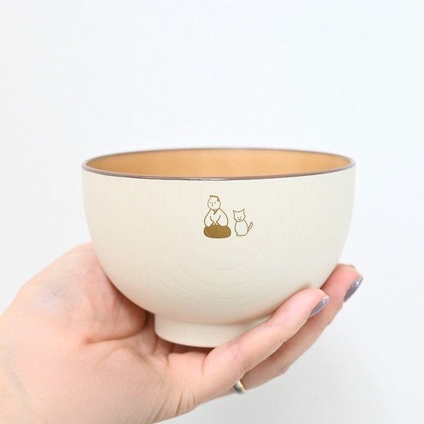 日本 KYU-JITSU 抗菌湯碗 | 日式陶瓷風湯碗 300ml 微波爐 洗碗機適用 露營兒童適用