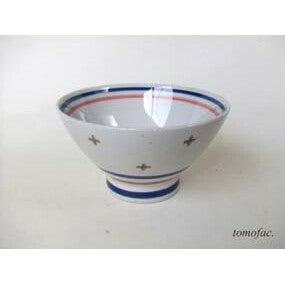 日本製 波佐見燒 tomofac.線條十字飯碗 | 造型碗 飯碗 小碗 家用碗 日式茶碗