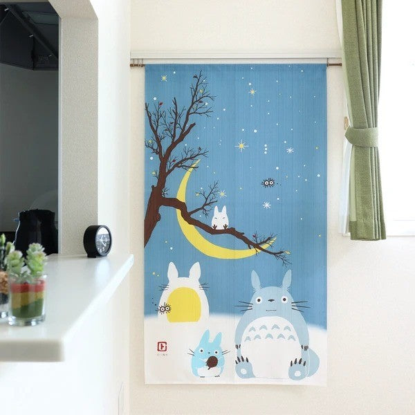 日本 龍貓門簾 85X150cm TOTORO|臥室門簾 客廳門簾 廚房門簾
