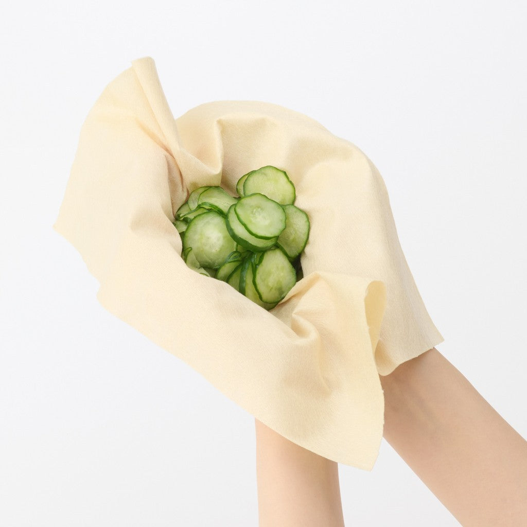 日本 無印良品 MUJI 耐撕不易破廚房紙巾 50枚 | 植物纖維 吸水廚房紙 廚房擦拭紙 擦拭布