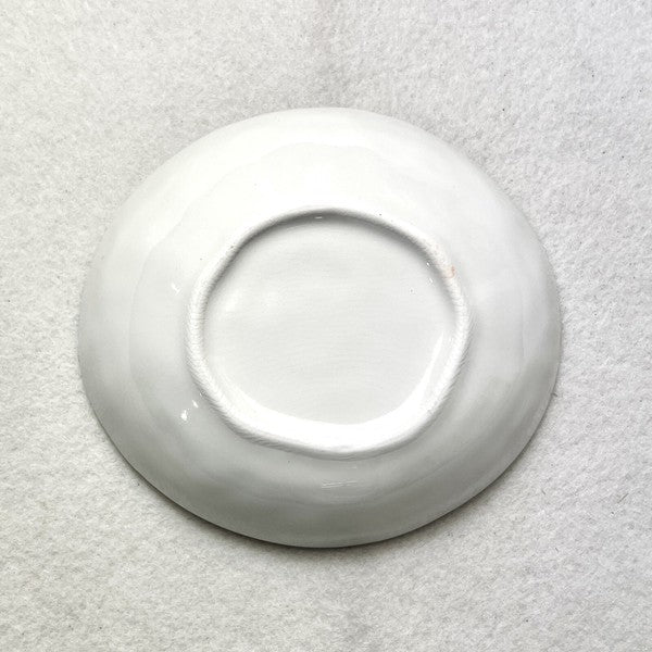 日本製 rokuro 六魯 兔子圖樣橢圓造型陶瓷碗 200ml|沙拉碗 甜點碗 水果碗 陶瓷餐具 盤子