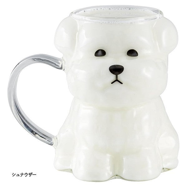 Sunart 超可愛狗狗玻璃杯 | 雪納瑞 貴賓狗 馬克杯 玻璃杯 咖啡 牛奶杯 狗狗杯子