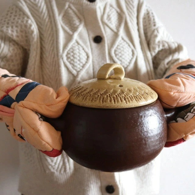 日本製 萬古燒 CDF 橡果陶鍋 1700ml | 土鍋 炊煮鍋 三合 炊飯 湯鍋 砂鍋