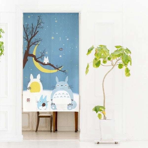 日本 龍貓門簾 85X150cm TOTORO|臥室門簾 客廳門簾 廚房門簾