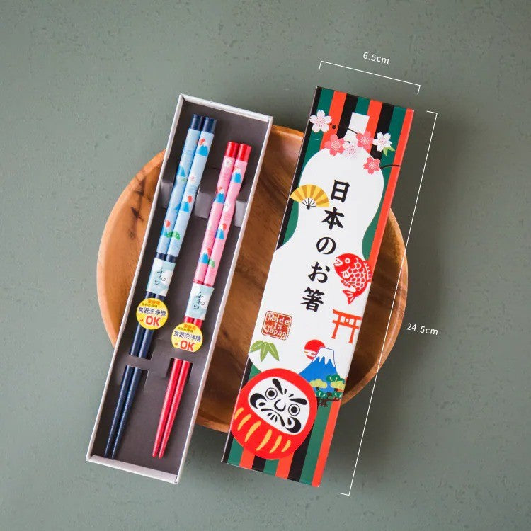 日本製 小春富士 富士山 夫妻對筷組 | 訂婚 婚禮小物 入厝禮品 日本筷子 送禮物推薦