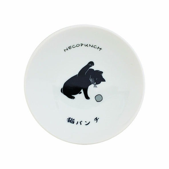 日本製 美濃燒 貓日常小碟9.5cm | 醬料碟 豆皿 沾醬碟 貓咪小皿