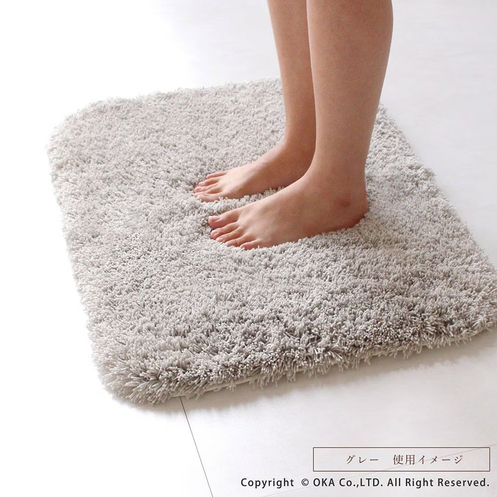日本製 OKA PLYS 乾度良好 極厚吸水浴室地墊 50x70cm|速乾不濕腳 浴室腳踏墊