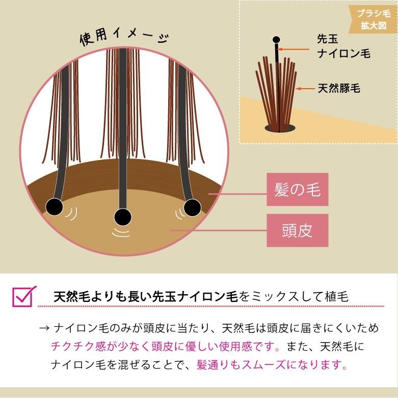 日本製 VeSS 天然豬鬃毛梳 EXCEL 1600 90 630 | 圓梳 摺疊梳 防靜電 美髮梳
