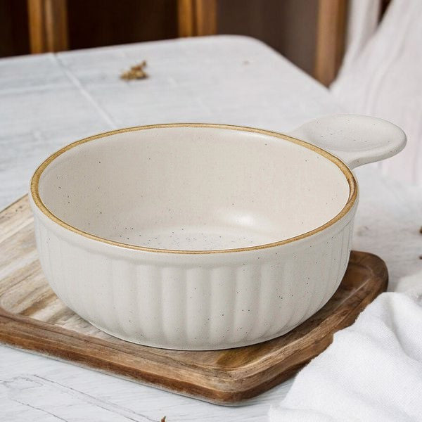 日本製 萬古燒 陶瓷單手焗烤盤 | 陶瓷烤盤 圓形烤盤 焗烤料理 焗烤碗 甜點碗 焗烤麵 烤盤 烘焙