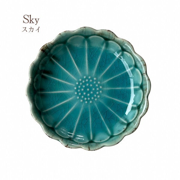 日本製 Cosmo花型陶瓷小碗 10cm 美濃燒|小菜碟 陶瓷盤 陶瓷碗