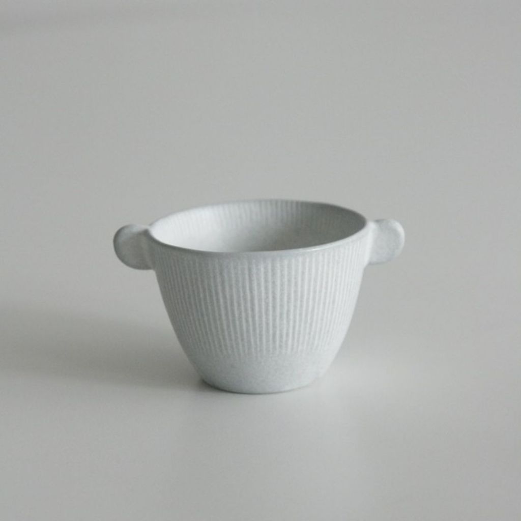 日本製 美濃燒 北歐簡約條紋甜點杯 | 優格杯 水果杯 冰淇淋杯 布丁杯 陶瓷杯子 霧面