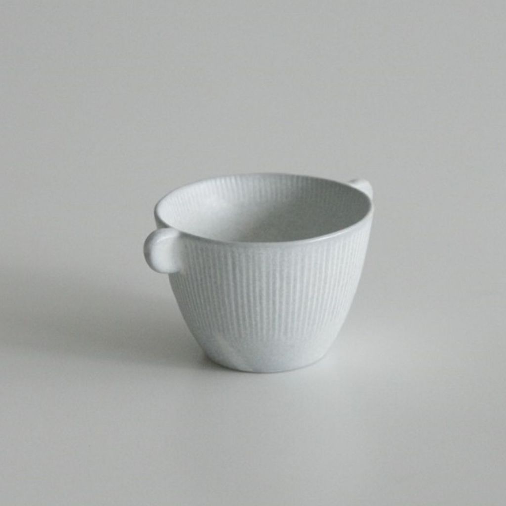 日本製 美濃燒 北歐簡約條紋甜點杯 | 優格杯 水果杯 冰淇淋杯 布丁杯 陶瓷杯子 霧面