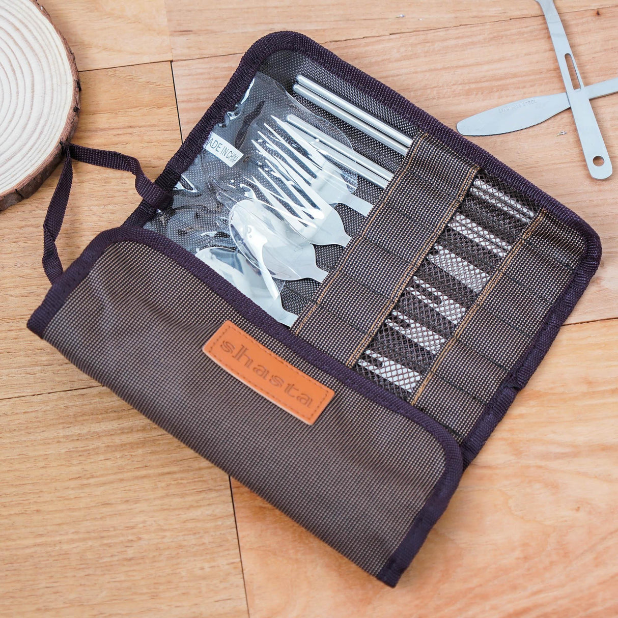 Shasta露營不銹鋼餐具組|露營、烤肉、燒烤,中秋必備 - 富士通販