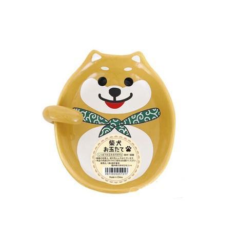 霜山SHIMOYAMA 田中箸店貓咪柴犬造型陶瓷彩釉碟型 湯勺架 |湯匙架|醬料碟 - 富士通販