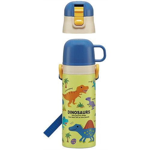 日本 Skater 恐龍 不鏽鋼水壺|保冷 保溫 兩用杯蓋組 - 富士通販