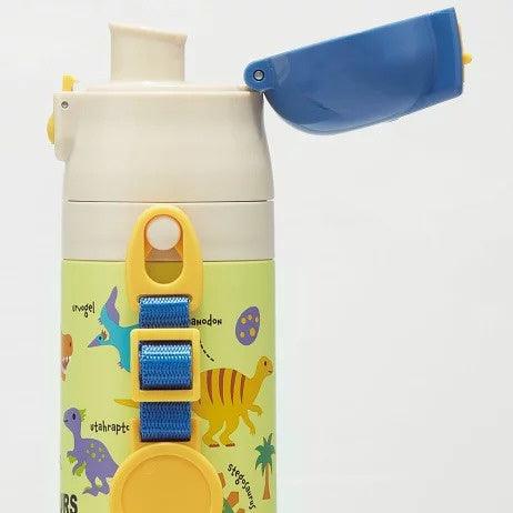 日本 Skater 恐龍 不鏽鋼水壺|保冷 保溫 兩用杯蓋組 - 富士通販