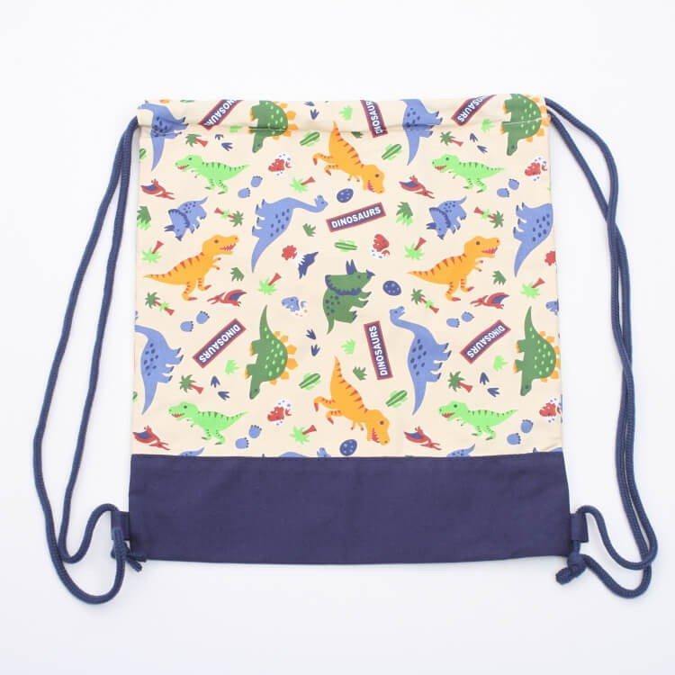 日本 SKATER恐龍束口後背包|手提袋|收納袋 - 富士通販