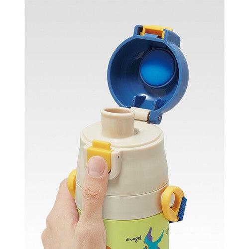 日本 Skater 恐龍 不鏽鋼水壺|保冷 保溫 兩用杯蓋組 - 富士通販