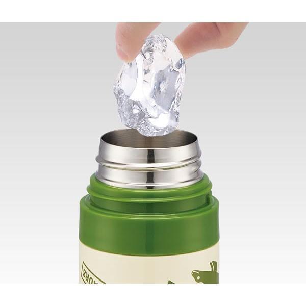 日本 Skater 恐龍 保冷 保溫 不鏽鋼水壺 470ml|直飲 彈蓋 防撞保護套 - 富士通販