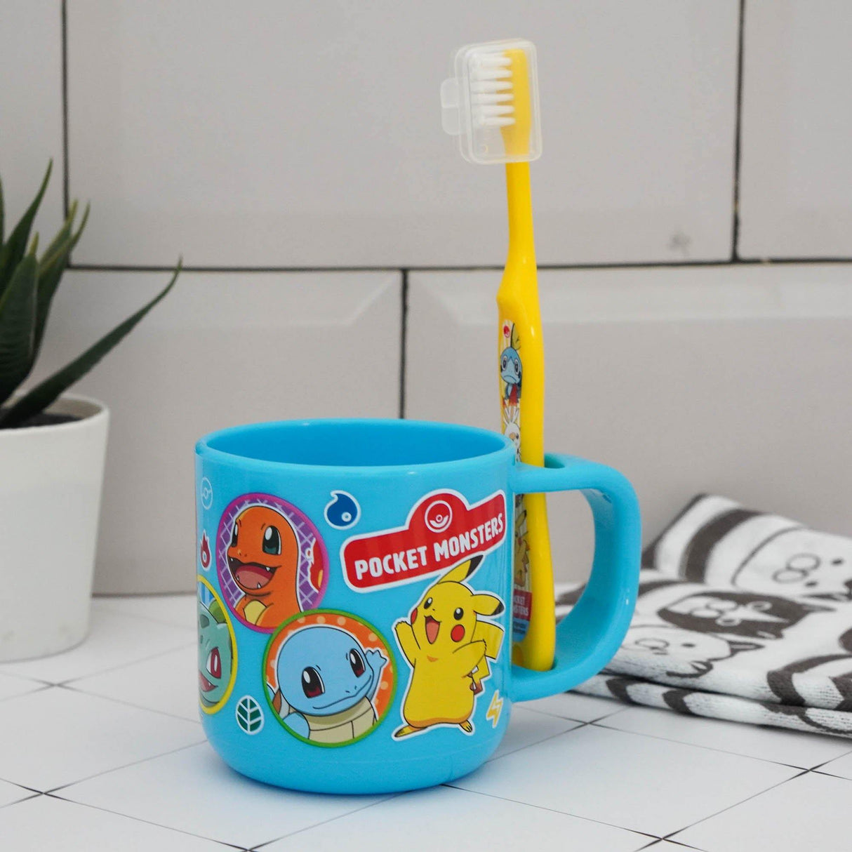 SKATER 兒童牙刷漱口杯|神奇寶貝、Hello Kitty - 富士通販