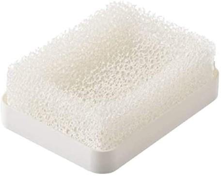 Smart Home瀝水式海綿肥皂盒|快速排水不沾黏,日本製 - 富士通販