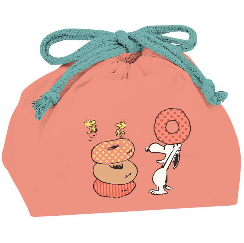 日本SNOOPY史努比卡通|簡約動物圖案|孩童午餐日式便當袋(兩種款式)-日本製 - 富士通販