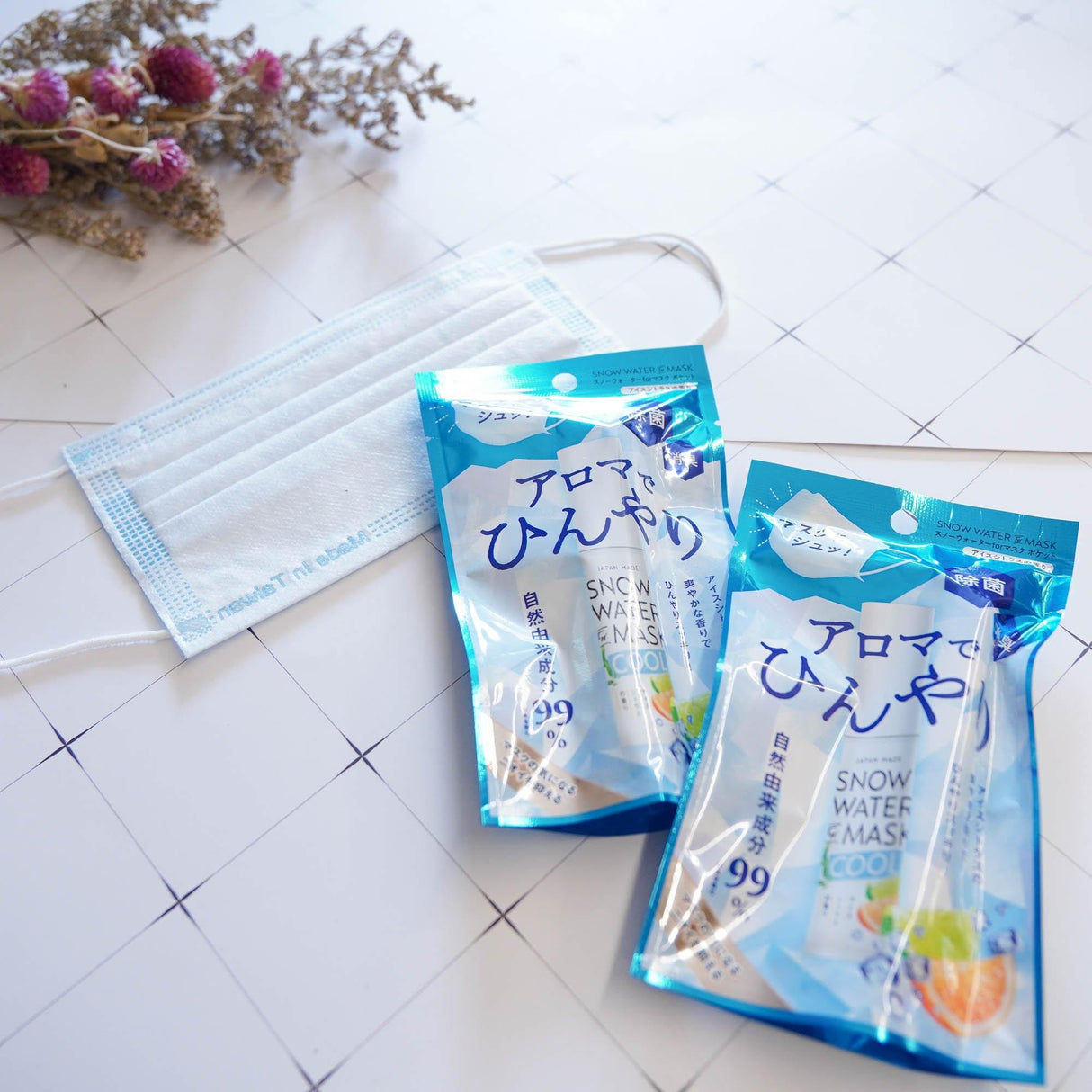 日本SNOW WATER MASK口罩清新噴霧|柑橘x檸檬x薄荷 - 富士通販