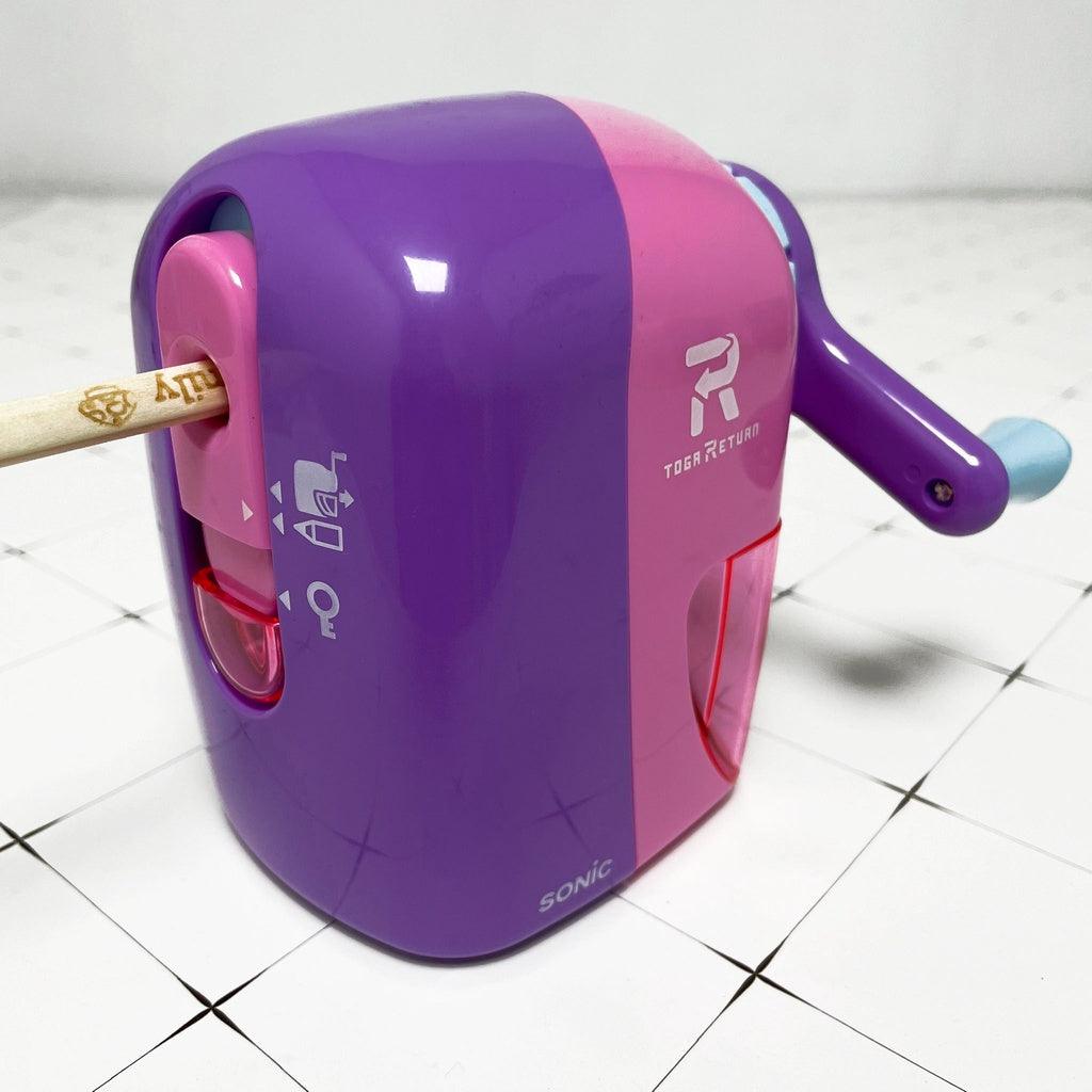 日本 SONIC 自動退出削鉛筆機|大容量 防夾手 可削色鉛筆 - 富士通販