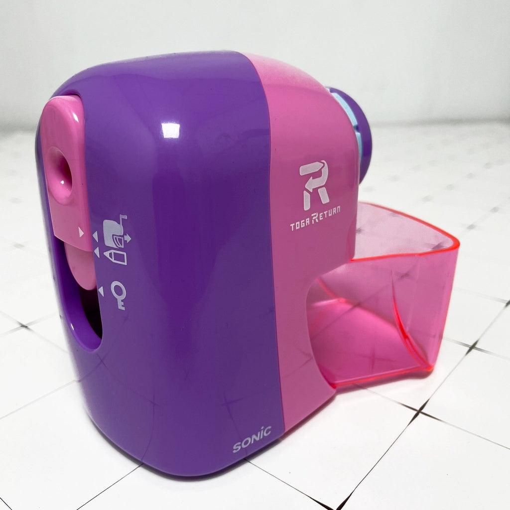 日本 SONIC 自動退出削鉛筆機|大容量 防夾手 可削色鉛筆 - 富士通販