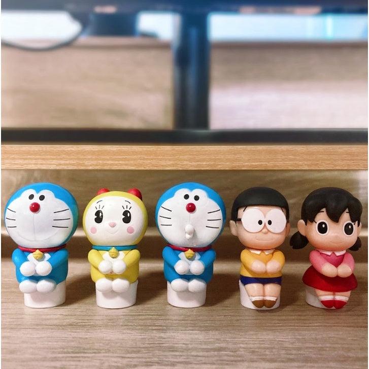 日本T-ARTS扭蛋|全5款,小叮噹坐著公仔系列 - 哆啦a夢、靜香、大雄、哆啦美 - 富士通販