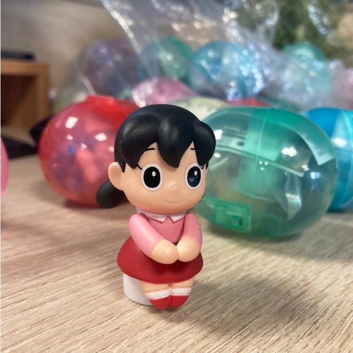 日本T-ARTS扭蛋|全5款,小叮噹坐著公仔系列 - 哆啦a夢、靜香、大雄、哆啦美 - 富士通販