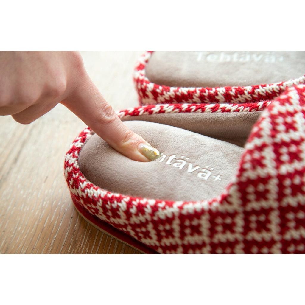 日本 Tehtava 北歐風室內拖鞋|記憶棉鞋墊 彈性厚底 - 富士通販