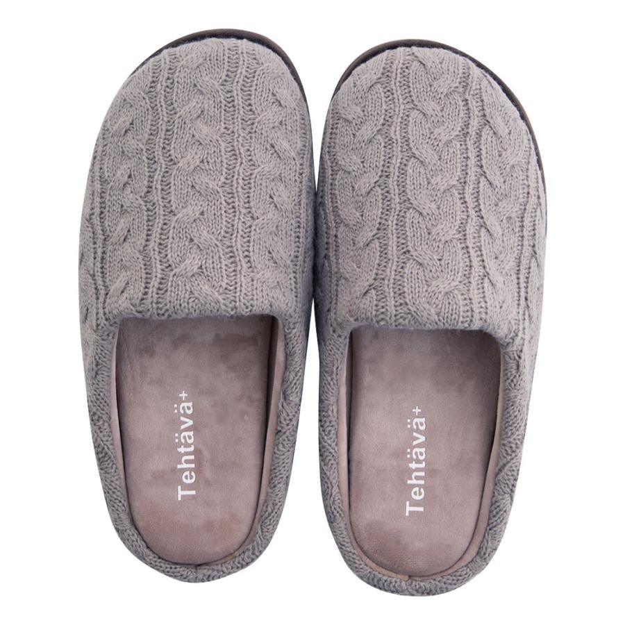 日本 Tehtava 文青風室內拖鞋|記憶棉鞋墊 彈性厚底 - 富士通販