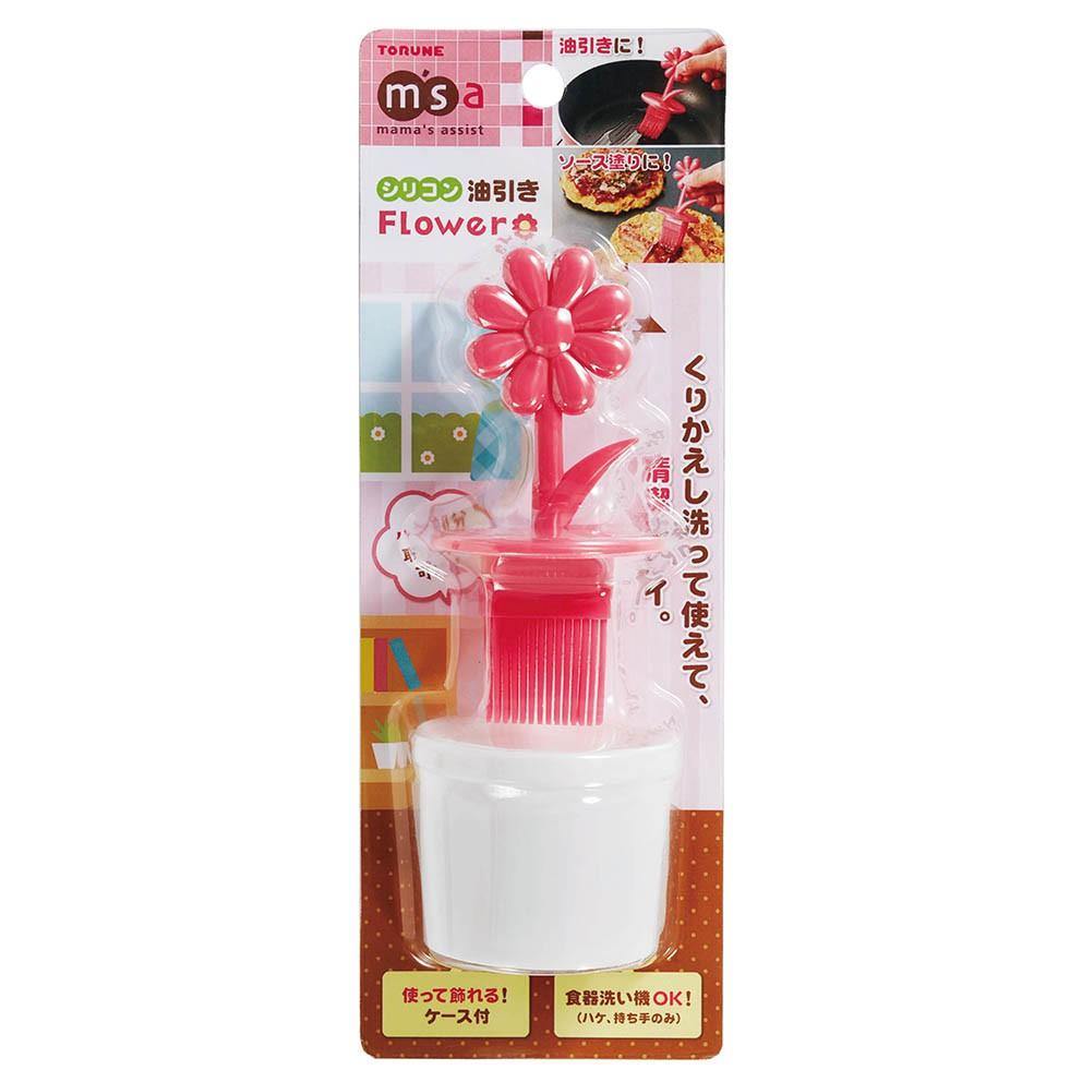 日本TORNE小紅花矽膠 油刷|醬料刷|蛋液刷|烘培刷 - 富士通販